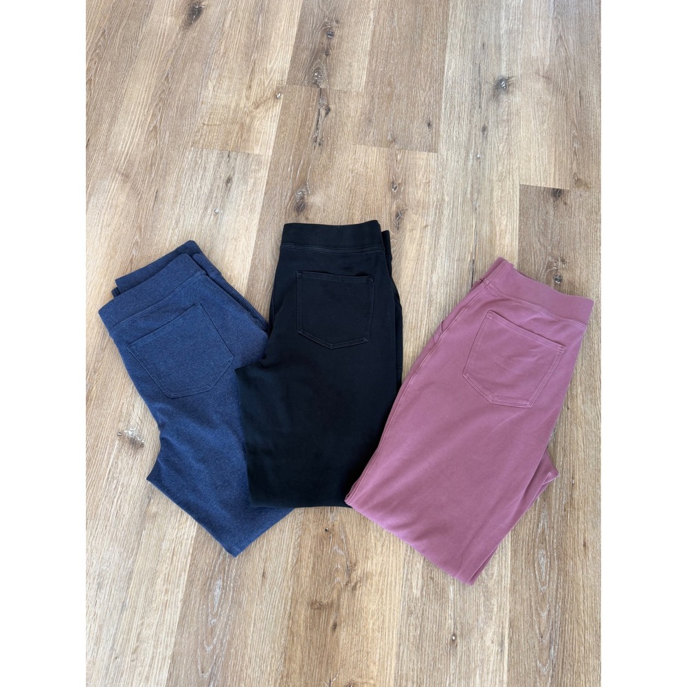 Duluth Trading NoGA Gorpcore Knit Pants Women L Multi Color 3 Pack Stretch